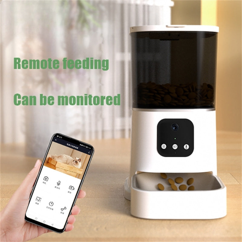 Automatic Cat & Dog Feeder – WiFi, Voice Recorder, App Control