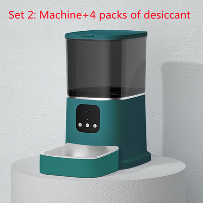 Automatic Cat & Dog Feeder – WiFi, Voice Recorder, App Control