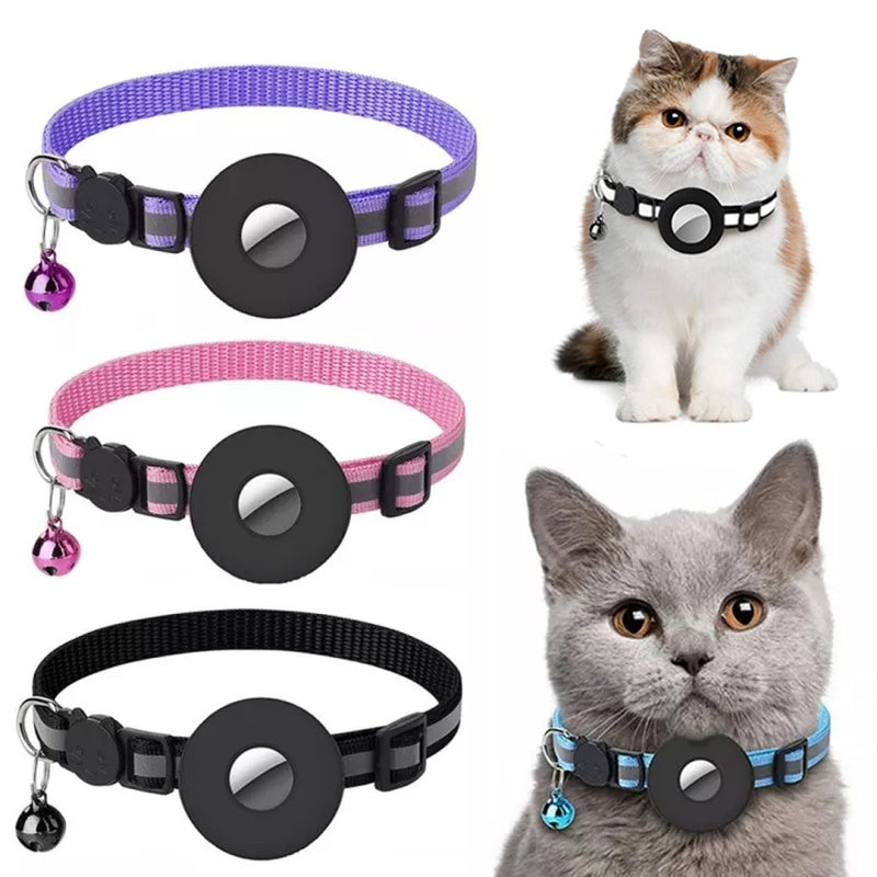 PurrHug™ Reflective AirTag Holder Collar